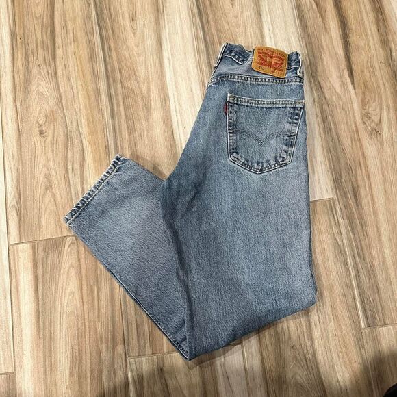 Levi's 550 light blue jeans straight fit - Picture 1 of 5